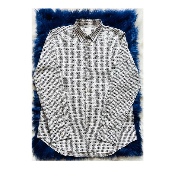 New! PAUL SMITH Key & Lock Organic Cotton Tailored Shirt - Picture 5 of 12